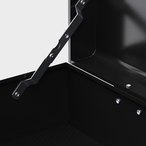 HOMCOM 6 Drawer Lockable Tool Box with Top Case, Ball Bearing Slides, 24" Portable Tool Chest for Garage, Household and Warehouse, Black