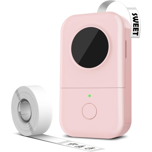 Image 1 de 7.. Mini-imprimante d'étiquettes Bluetooth portative D30 de Phomemo – avec 1 rouleau de papier à l'intérieur