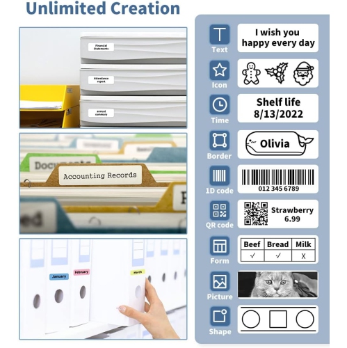 Mini-étiqueteuse portative Bluetooth D30 de Phomemo