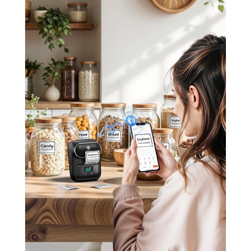 Phomemo M220 Bluetooth Portable Thermal Business Label Maker for store and shop- with 1 roll of paper inside