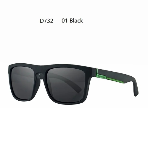 Fashion Square Vintage Polarized Sunglasses Men Women Retro Driving Fishing Luxury Brand Designer Sun Glasses UV400 Eyewear - Green