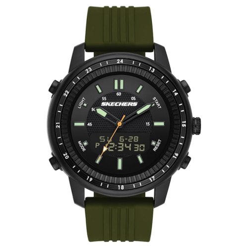 MEHIAZ  Skechers Men's Wilkie Quartz Silicone Analog-Digital Sports Watch In Multicolor