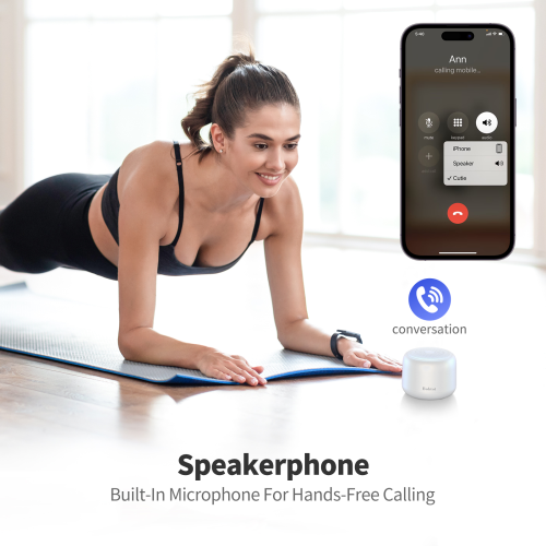 Bobtot Portable Bluetooth Speakers with Strap, Wireless IPX5 Waterproof Mini Speaker with Loud Stereo Sound, 20 Hours Playtime, Rechargeable Battery,