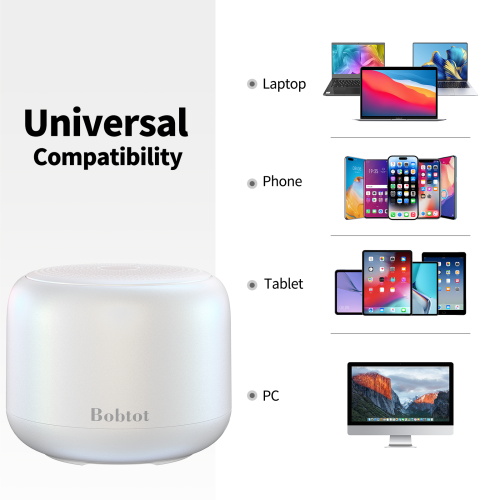 Bobtot Portable Bluetooth Speakers with Strap, Wireless IPX5 Waterproof Mini Speaker with Loud Stereo Sound, 20 Hours Playtime, Rechargeable Battery,