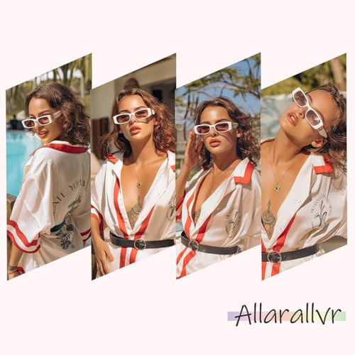 2 Pack Rectangle Sunglasses for Women 90s Retro Trendy Y2K Aesthetic Vintage Square Sunglasses AR82037