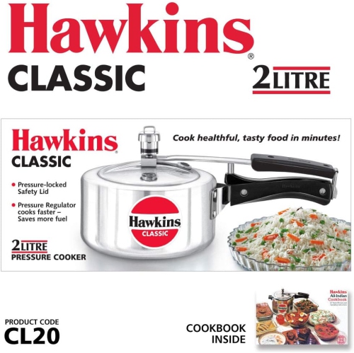 Hawkins HACL20 – 2,0&nbsp;L de cuisson classique, petit, argenté
