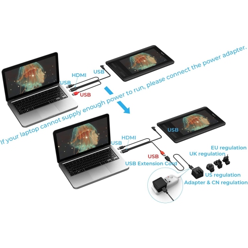 Moniteur graphique avec stylet FHD de 11,6&nbsp;po XP-PEN Artist12 avec stylet passif sans batterie PN06
