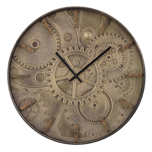 Monarch Specialties I 9041 - Clocks, 20" Round, Wall Clock, Brown, Transitional