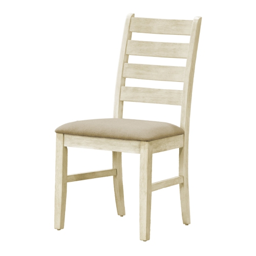 Monarch Specialties I 1336 - Dining Chair, 38" Height, Dining Room, Kitchen, Set Of 2, Side, Upholstered, Antique White, Beige Linen Look,