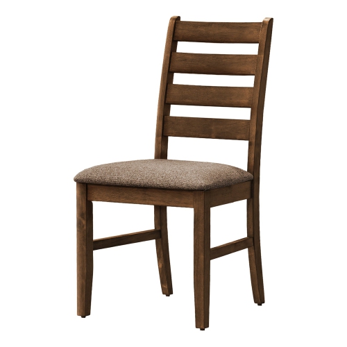 Monarch Specialties I 1355 - Dining Chair, 38" Height, Dining Room, Kitchen, Set Of 2, Side, Upholstered, Brown Fabric, Antique Cherry, Transitional