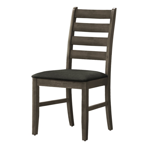 Monarch Specialties I 1347 - Dining Chair, 38" Height, Dining Room, Kitchen, Set Of 2, Side, Upholstered, Antique Grey, Grey Fabric, Transitional