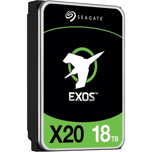 Seagate ST18000NM003D 18TB Exos X20 SATA Hard Drive, 3.5" HDD, SATA 6Gb/s, 7200rpm, 256MB Cache, 512E, 4.16ms, NCQ