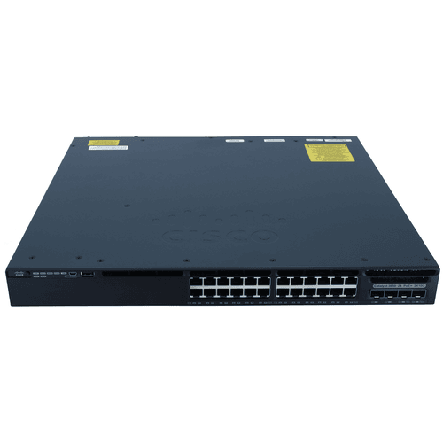 REFURBISHED GOOD Cisco WS-C3650-24PD-L 24 Port 2x10G Uplink ports Gigabit Ethernet POE + Switch