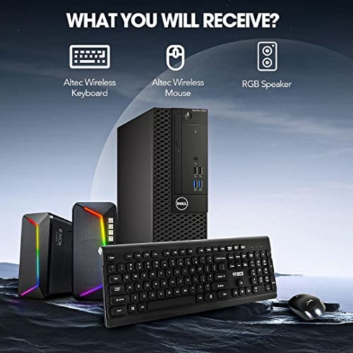 Dell Optiplex 3050 SFF Desktop | Core i5 - 7500 - 512GB SSD Hard Drive - 16GB RAM | 4 cores @ 3.8 GHz Win 10 Pro Black by DELL - Refurbished condition - Image 3