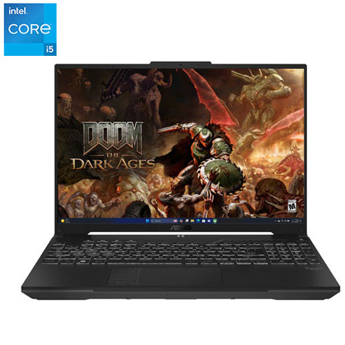 Portable de jeu 16 po TUF Gaming F16 d'ASUS - Gris méca (Core 5 210H Intel/RAM 32 Go/SSD 1 To/GeForce RTX 4050)