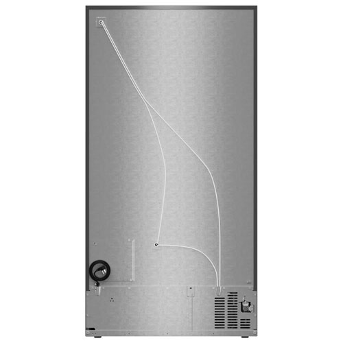 Réfrigérateur congélateur juxtaposé 36 po 20,6 pi³ avec distributeur d'eau et de glace de KitchenAid - Inox résistant aux traces de doigts