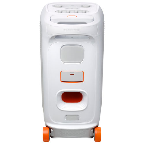 Haut-parleur de fête portatif PartyBox Stage 320 de JBL - Blanc