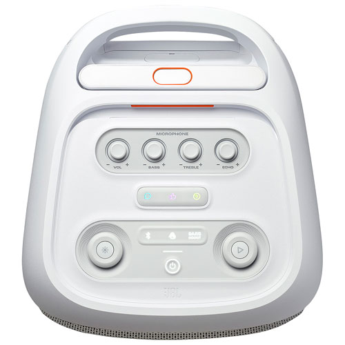 Haut-parleur de fête portatif PartyBox Stage 320 de JBL - Blanc