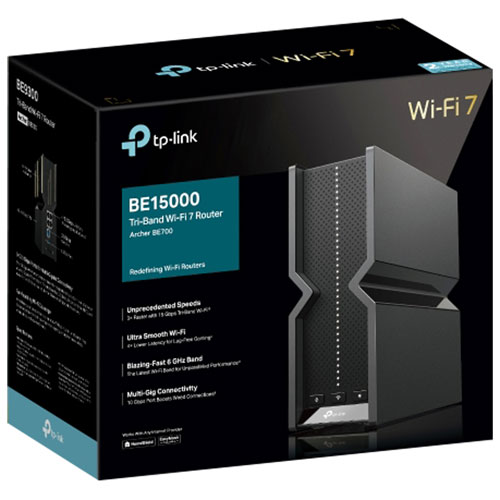 TP-Link Archer BE15000 Tri-Band Wi-Fi 7 Router