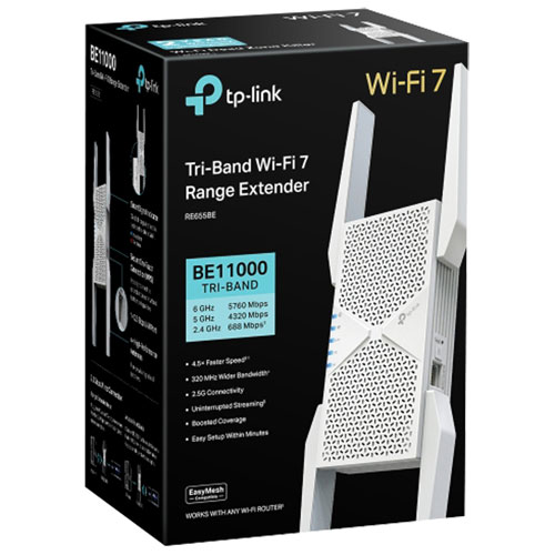 TP-Link Wireless BE11000 Wi-Fi 7 Range Extender