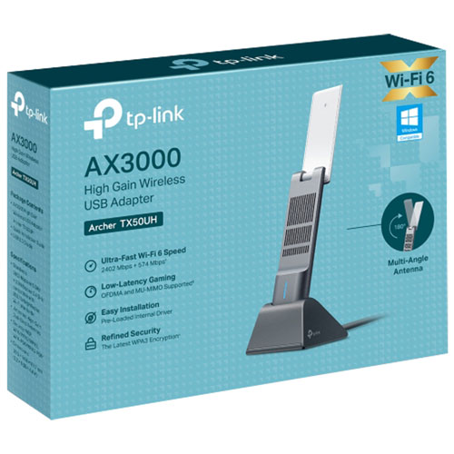 TP-Link Wireless AX3000 Wi-Fi 6E USB 3.0 Adapter