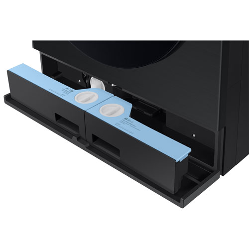 Duo laveuse-sécheuse électrique de 6,1 pi³ avec évacuation de Samsung - Noir brossé