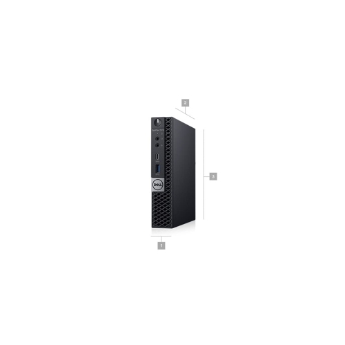 Refurbished Dell Optiplex 7070 Micro Desktop | Core i7 - 9700T - 1TB SSD Hard Drive - 16GB RAM | 8 cores @ 4.3 GHz Win 11 Pro Black