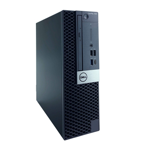 Refurbished Dell Optiplex 7060 SFF Desktop | Core i7 - 8700 - 2TB HDD Hard Drive - 32GB RAM | 6 cores @ 4.6 GHz Win 11 Pro Black