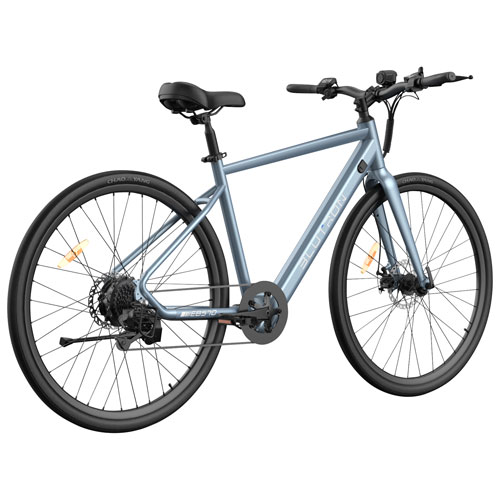 Blutron EB570 Electric Commuter Bike - Azure Blue - Only at Best Buy
