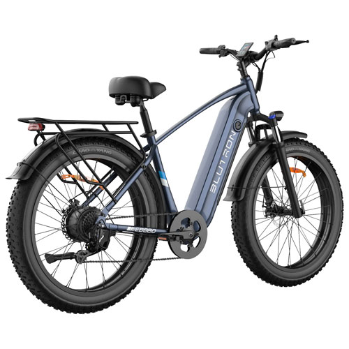 Blutron EB880 Electric Fat Tire Bike - Interstellar Blue - Only at Best Buy