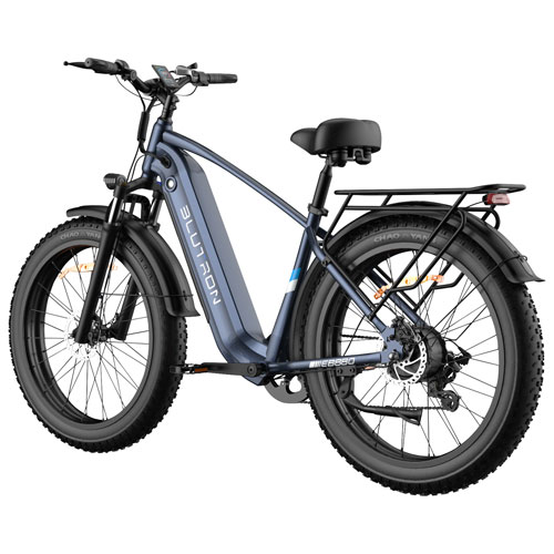 Blutron EB880 Electric Fat Tire Bike - Interstellar Blue - Only at Best Buy