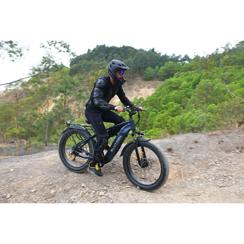 Blutron EB880 Electric Fat Tire Bike - Interstellar Blue - Only at Best Buy