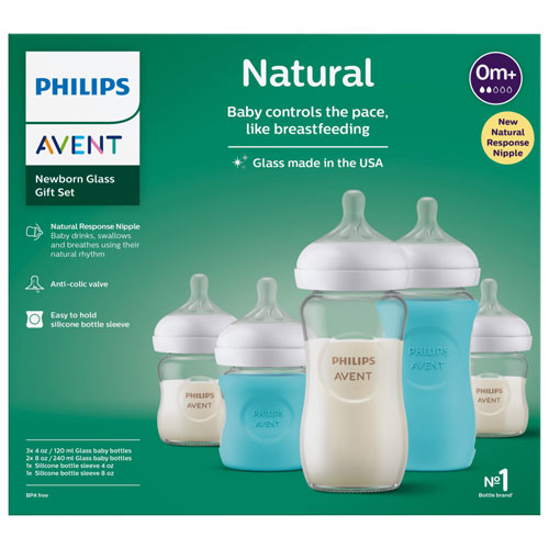 Philips Avent Natural Newborn Glass Bottle Baby Set (SCD858/01)