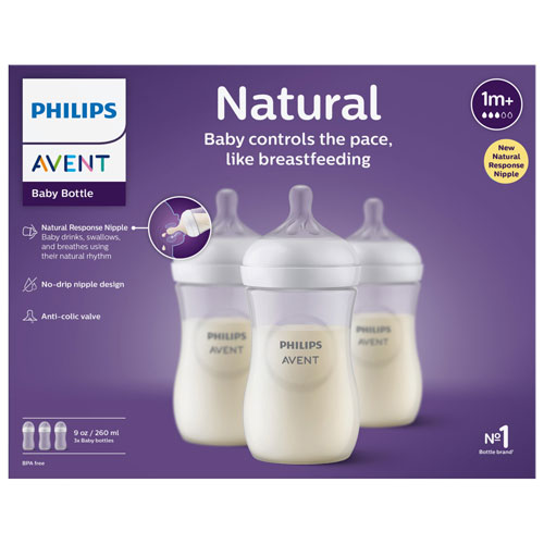 Philips Avent Natural Response 9 oz. Baby Bottle Set - 3 Pack