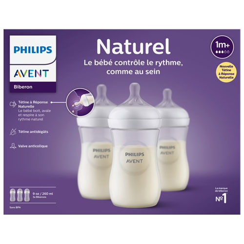 Philips Avent Natural Response 9 oz. Baby Bottle Set - 3 Pack