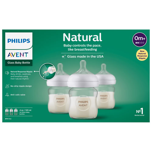 Philips Avent Glass Natural oz. Baby Bottle Set