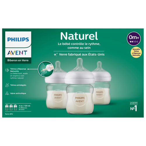 Philips Avent Glass Natural oz. Baby Bottle Set