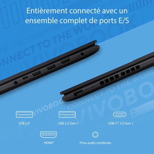 ASUS Vivobook 16 16" Laptop - Indie Black (Intel Core i5-13420H/16GB RAM/512GB SSD/Windows 11)