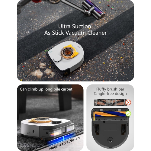 UBPet V10 22000Pa 10X Ultra Suction Power Robot Vacuum