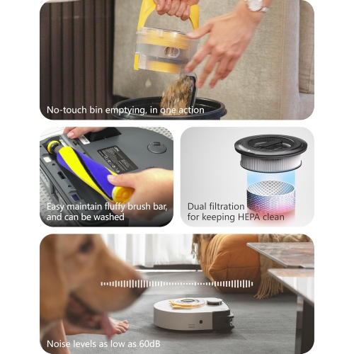 UBPet V10 22000Pa 10X Ultra Suction Power Robot Vacuum