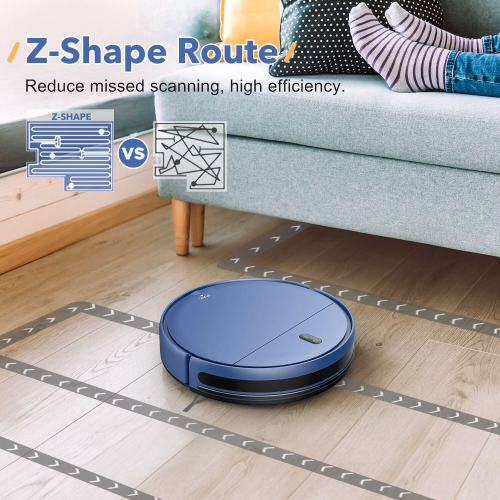 Teendow 4500Pa Robot Vacuum & Mop,Robotic Vacuum Cleaner with APP/Voice Control,120 Mins Runtime,Auto-Charge,for Hardwood Floor,Carpet and Pet