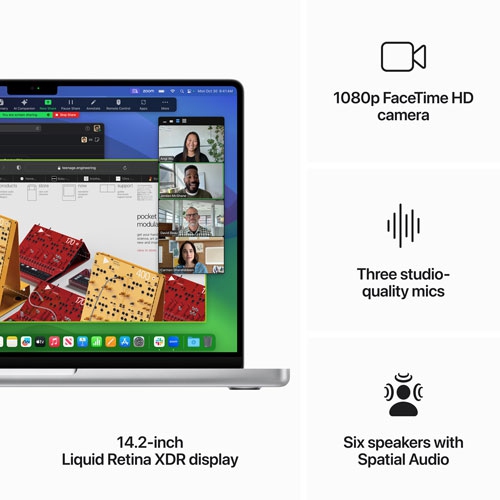 Refurbished - Apple MacBook Pro 14.2" (Fall 2023) - Silver (Apple M3 / 512GB SSD / 8GB RAM) French
