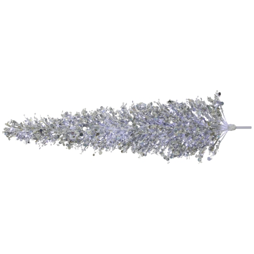 LED Lighted Commercial Manhattan Lightspray Christmas Swag - 9' - Silver