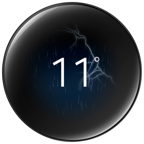 Google Nest Wi-Fi Smart Learning Thermostat - Polished Obsidian