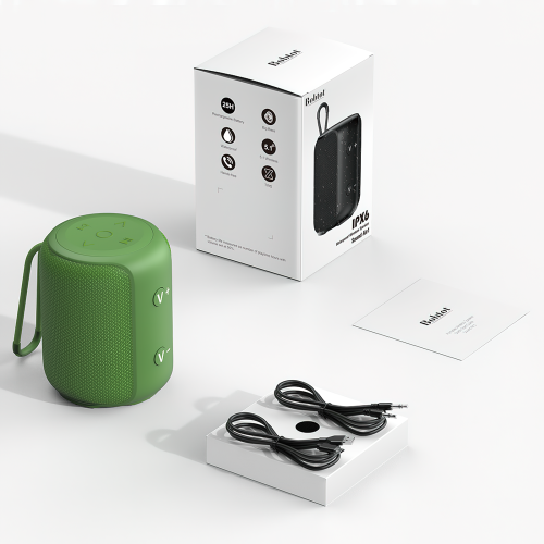 Bobtot Portable Speaker Bluetooth 10W Peak, IPX6 Shower Speaker, 25H Playing Time, Loud and Stereo Sound with Bass, Dual Pairing, Small Bluetooth