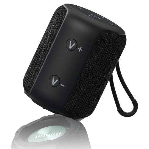 BOBTOT  Portable Speaker Bluetooth 10W Peak, Ipx6 Shower Speaker, 25H Playing Time, Loud And Stereo Sound \w Bass, Dual Pairing, Small Bluetooth