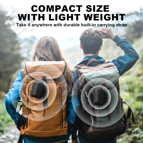 Bobtot Portable Speaker Bluetooth 10W Peak, IPX6 Shower Speaker, 25H Playing Time, Loud and Stereo Sound with Bass, Dual Pairing, Small Bluetooth