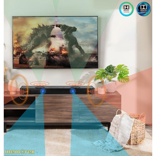 Memorex Bluetooth Dolby Atmos 2.0.2CH Soundbar