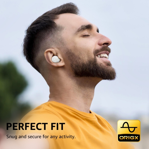 TOZO A1 Earbuds True Wireless Stereo Sound Bass 2 Mic for AI Calls-White