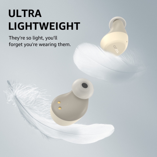 TOZO A1 Earbuds True Wireless Stereo Sound Bass 2 Mic for AI Calls-Khaki